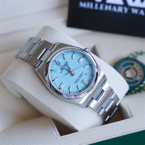 Rolex with turquoise face